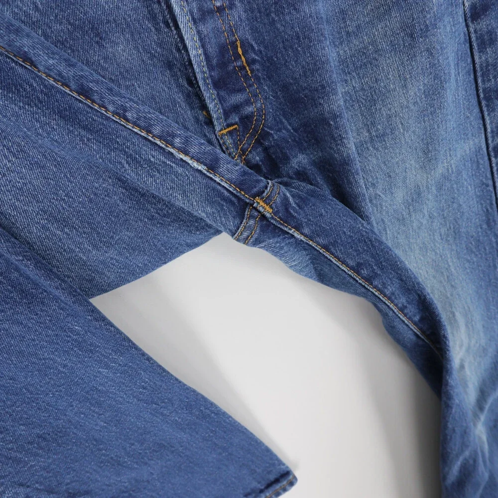 Levis 501 Jeans Mens 33x32 Blue Original Fit Straight Leg Button Fly Stretch